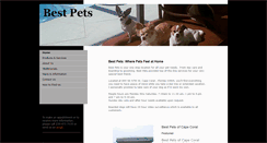 Desktop Screenshot of bestpetservice.com